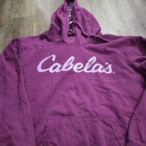 Cabela's Maroon Pullover Hoodie